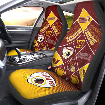 Washington Commanders Car Seat Covers Sporty Team Collection - Gearcarcover - 1