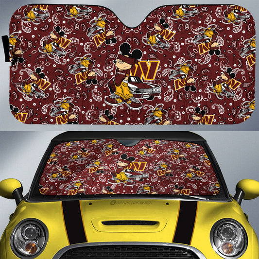 Washington Commanders Car Sunshade Cartoon Theme Collection - Gearcarcover - 1