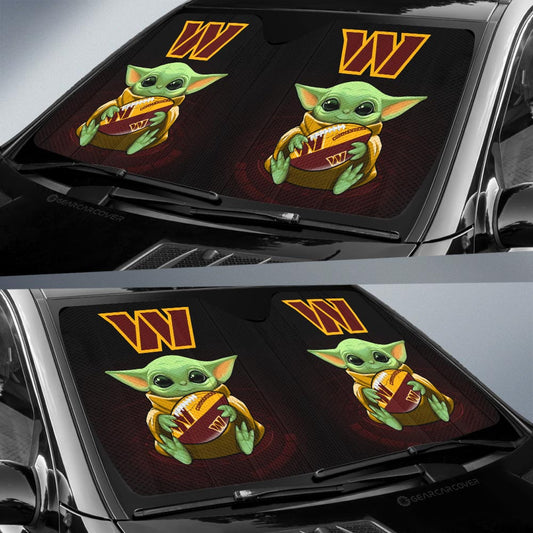 Washington Commanders Car Sunshade Custom Car Accessories For Fan - Gearcarcover - 2