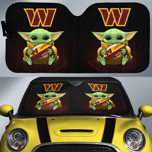 Washington Commanders Car Sunshade Custom Car Accessories For Fan - Gearcarcover - 1