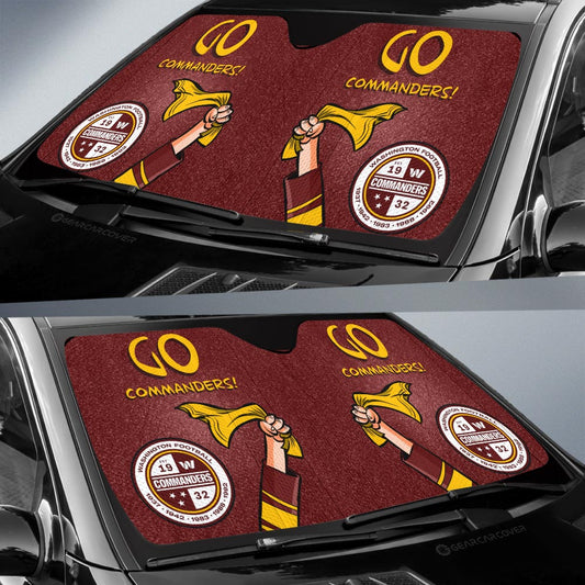 Washington Commanders Car Sunshade Custom Car Accessories - Gearcarcover - 2