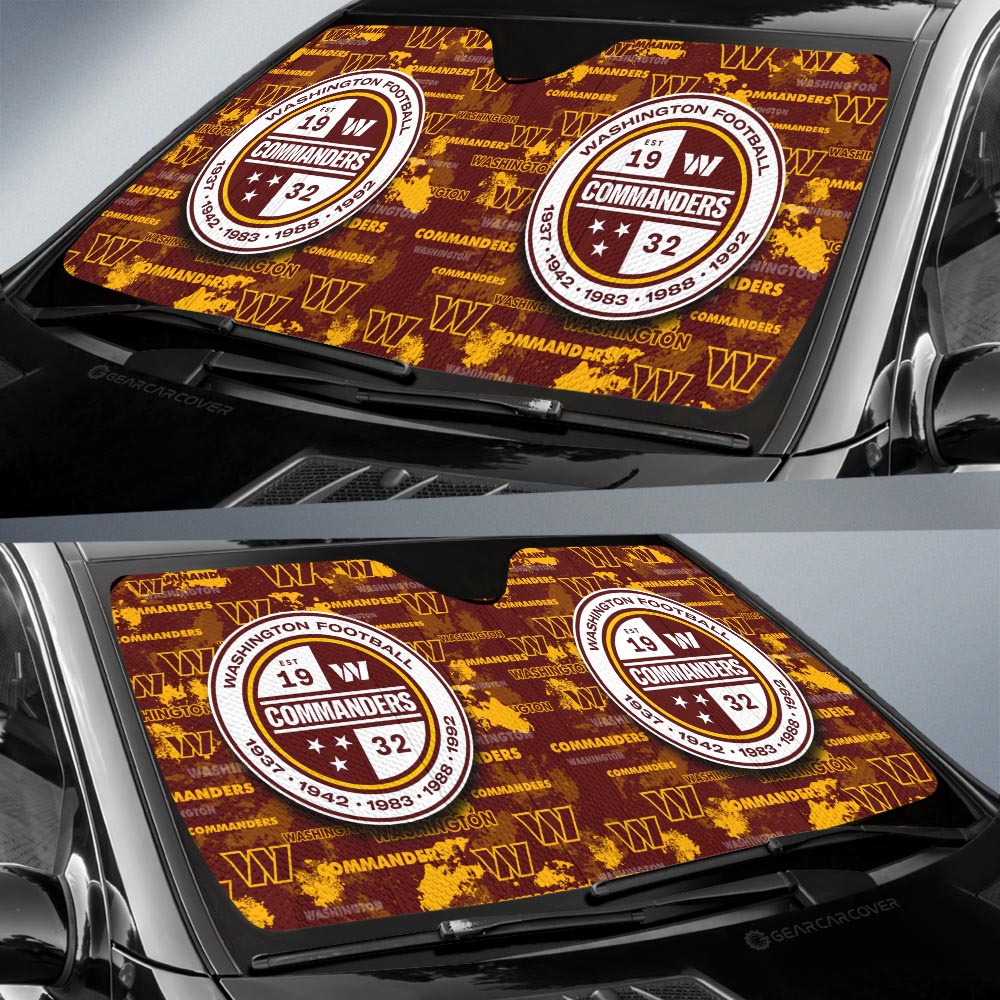 Washington Commanders Car Sunshade Custom Car Accessories - Gearcarcover - 2