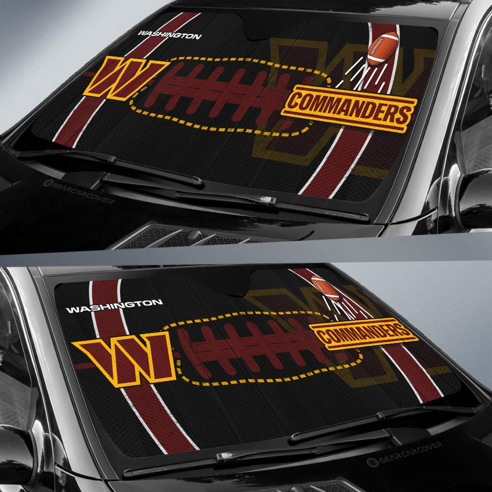 Washington Commanders Car Sunshade Custom Car Accessories - Gearcarcover - 2