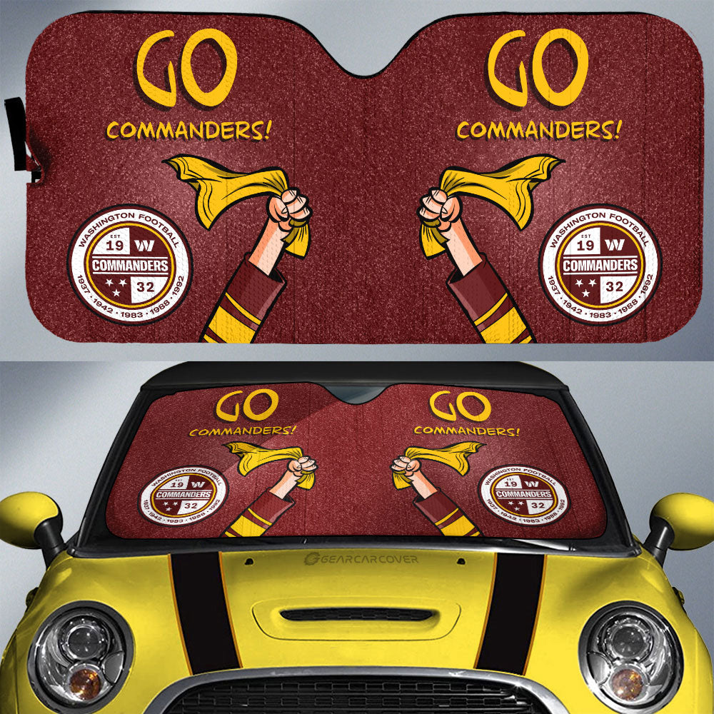 Washington Commanders Car Sunshade Custom Car Accessories - Gearcarcover - 1