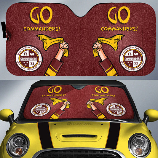Washington Commanders Car Sunshade Custom Car Accessories - Gearcarcover - 1