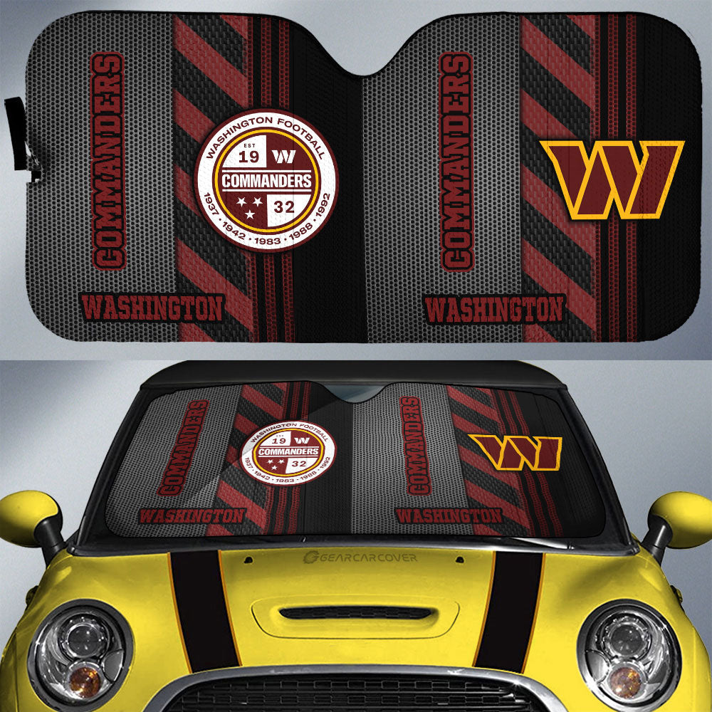 Washington Commanders Car Sunshade Custom Car Accessories - Gearcarcover - 1