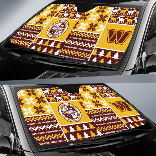Washington Commanders Car Sunshade Custom Ugly Style Car Accessories - Gearcarcover - 2