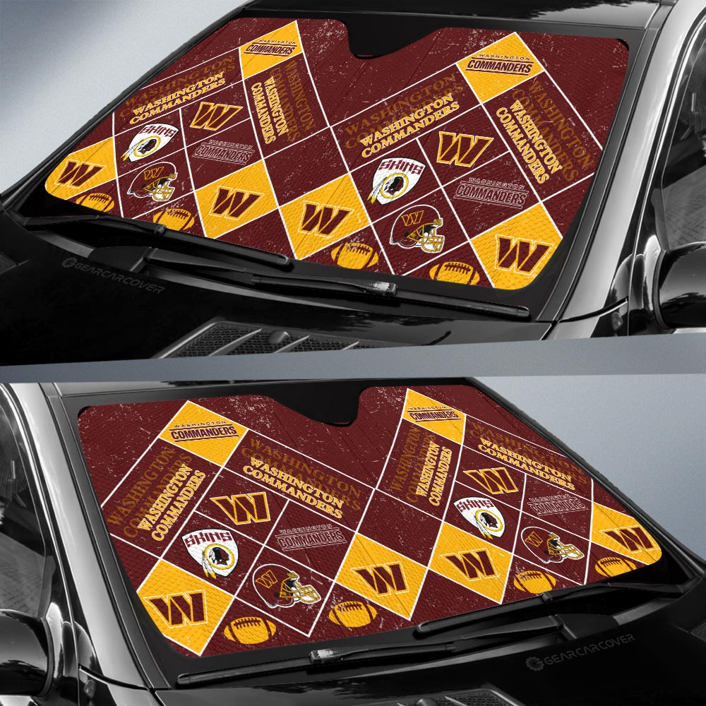 Washington Commanders Car Sunshade Sporty Team Collection - Gearcarcover - 2