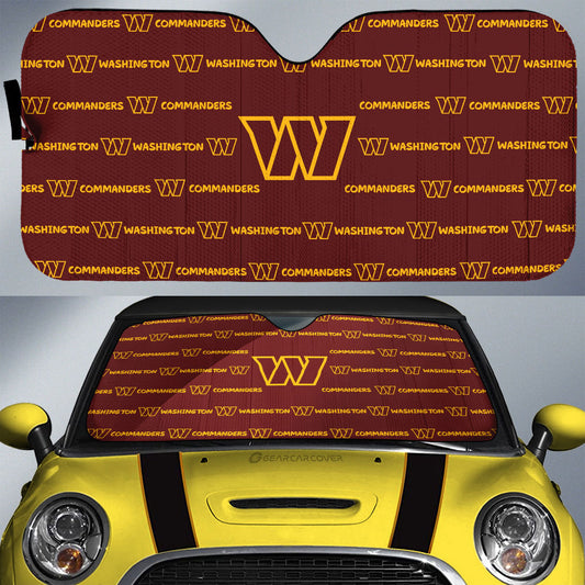 Washington Commanders Car Sunshade Sporty Team Collection - Gearcarcover - 1