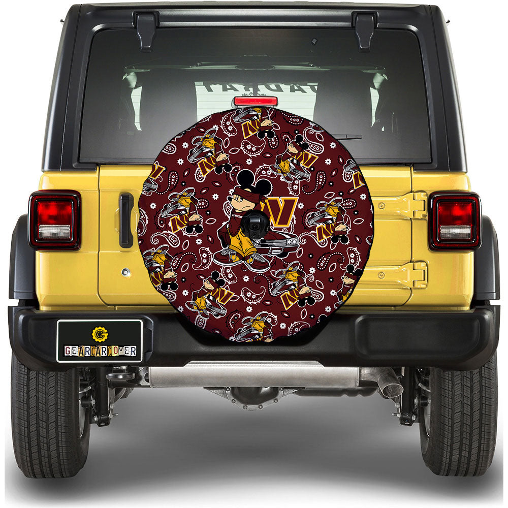 Washington Commanders Spare Tire Covers Camera Hole Cartoon Theme Collection - Gearcarcover - 1