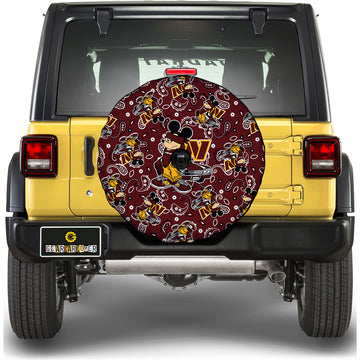 Washington Commanders Spare Tire Covers Camera Hole Cartoon Theme Collection - Gearcarcover - 1