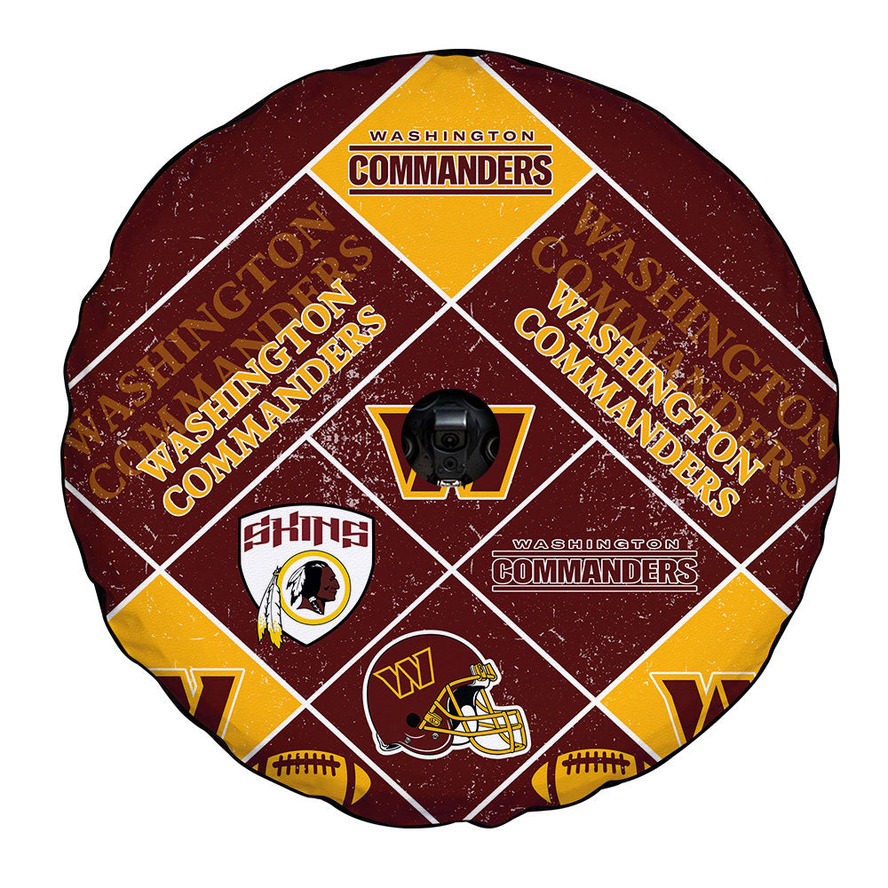 Washington Commanders Spare Tire Covers Camera Hole Sporty Team Collection - Gearcarcover - 4