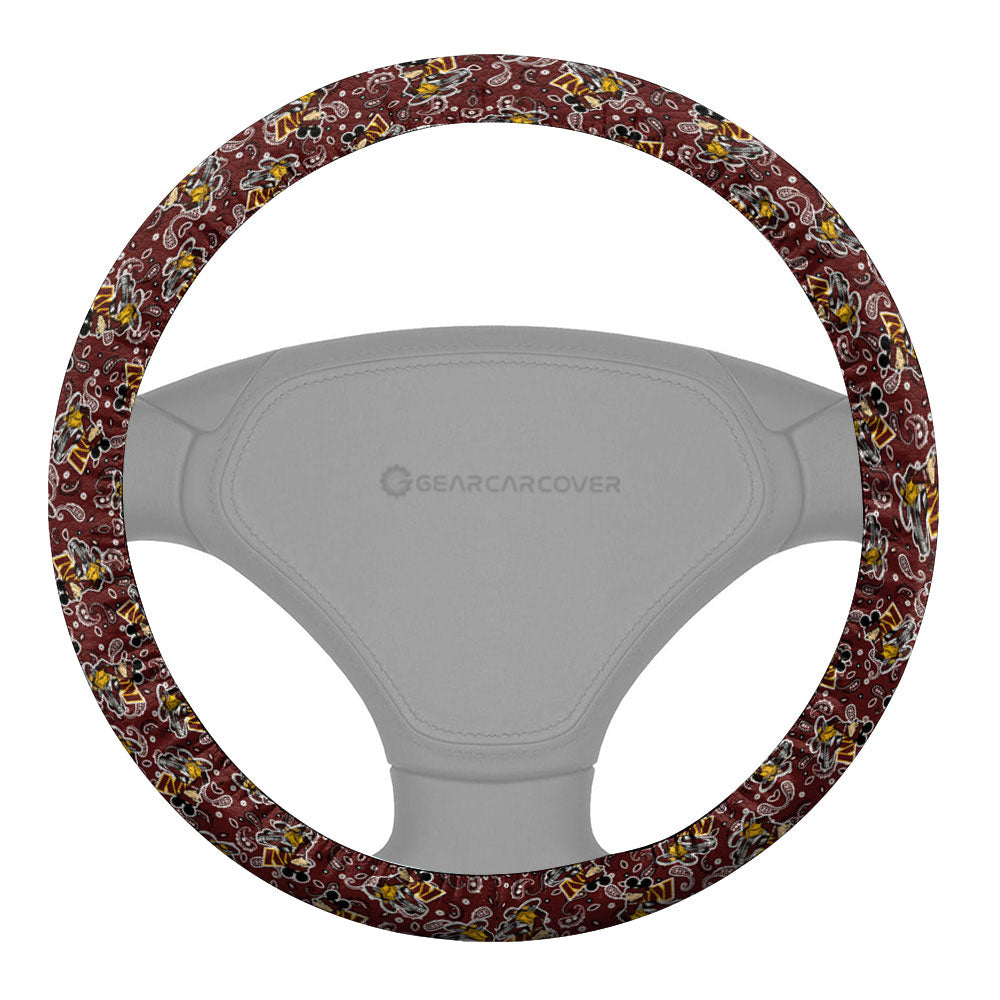 Washington Commanders Steering Wheel Cover Cartoon Theme Collection - Gearcarcover - 2