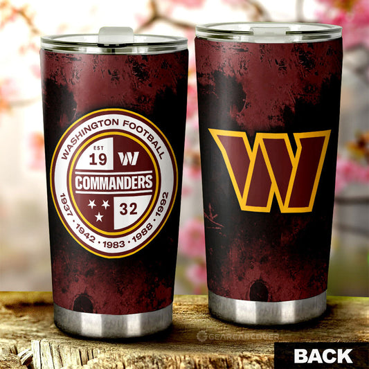 Washington Commanders Tumbler Cup Custom Car Accessories - Gearcarcover - 1