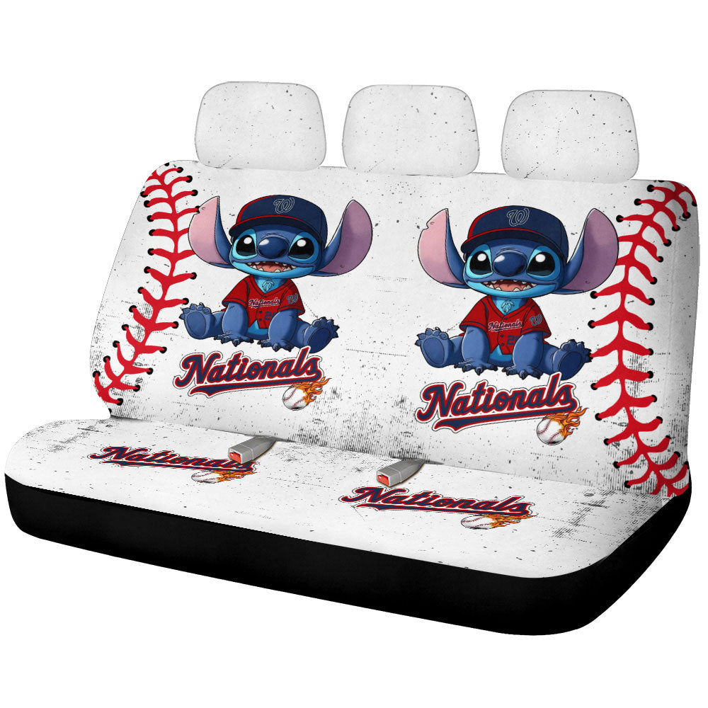 Washington Nationals Car Back Seat Covers Stitch Theme Collection - Gearcarcover - 1
