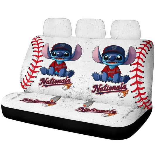 Washington Nationals Car Back Seat Covers Stitch Theme Collection - Gearcarcover - 1