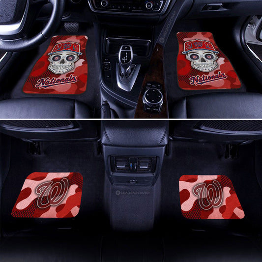 Washington Nationals Car Floor Mats Skull Theme Collection - Gearcarcover - 2