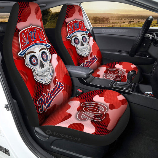 Washington Nationals Car Seat Covers Skull Theme Collection - Gearcarcover - 2