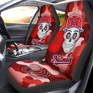 Washington Nationals Car Seat Covers Skull Theme Collection - Gearcarcover - 1