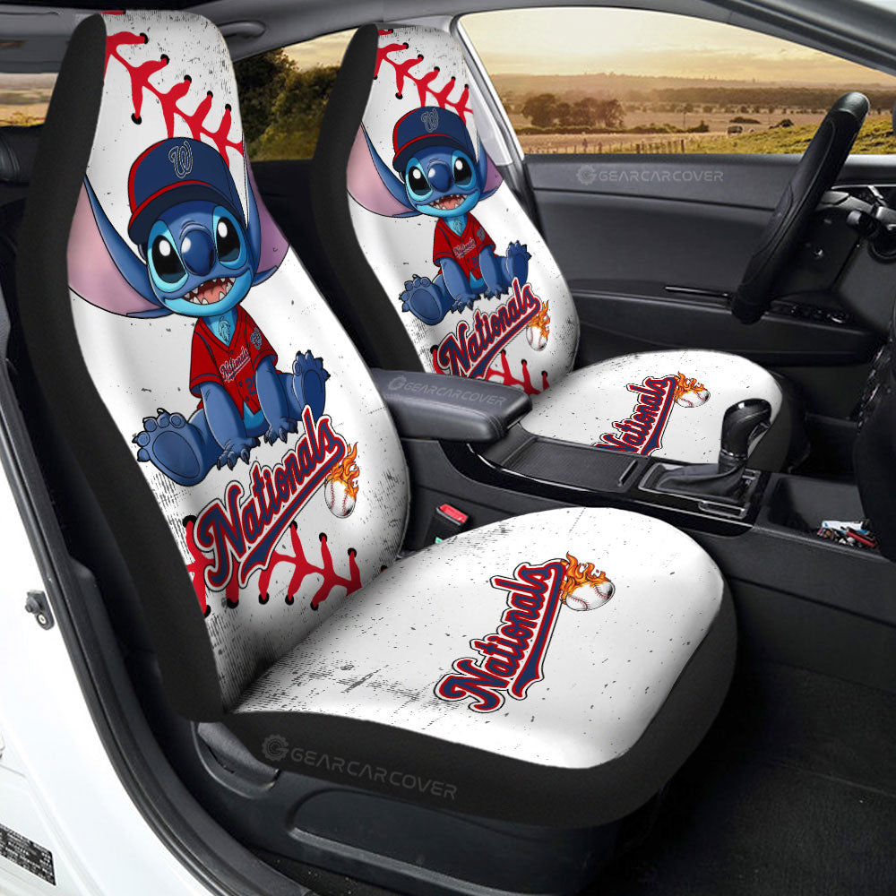 Washington Nationals Car Seat Covers Stitch Theme Collection - Gearcarcover - 2