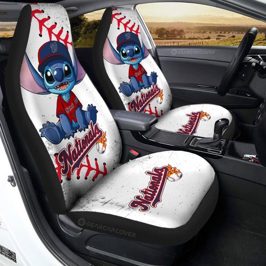 Washington Nationals Car Seat Covers Stitch Theme Collection - Gearcarcover - 2
