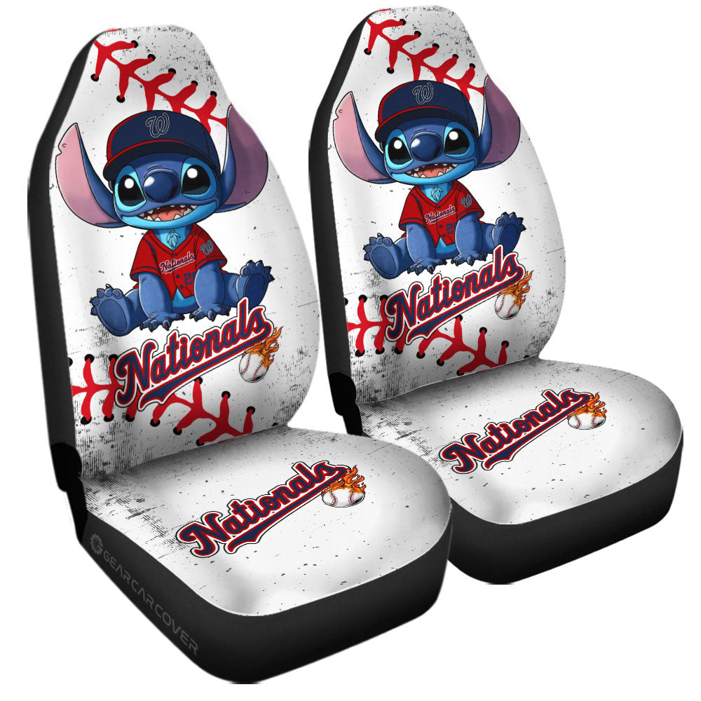 Washington Nationals Car Seat Covers Stitch Theme Collection - Gearcarcover - 3