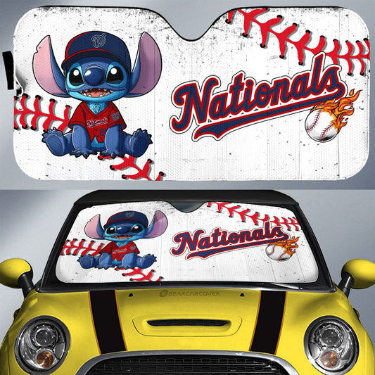 Washington Nationals Car Sunshade Stitch Theme Collection - Gearcarcover - 1