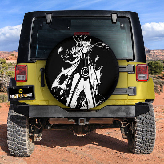 White Bijuu Mode Spare Tire Cover Custom Anime - Gearcarcover - 2