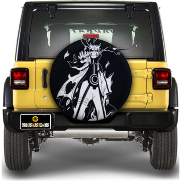 White Bijuu Mode Spare Tire Cover Custom Anime - Gearcarcover - 1