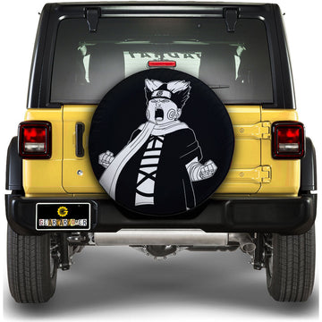 White Chouji Spare Tire Cover Custom Anime - Gearcarcover - 1