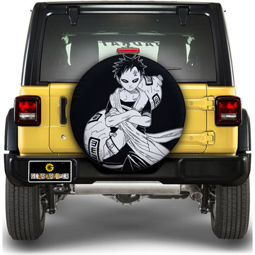 White Gaara Spare Tire Cover Custom Anime - Gearcarcover - 1