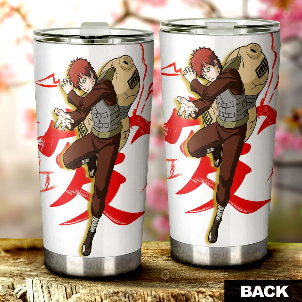 White Gaara Tumbler Cup Custom For Anime Fans - Gearcarcover - 3