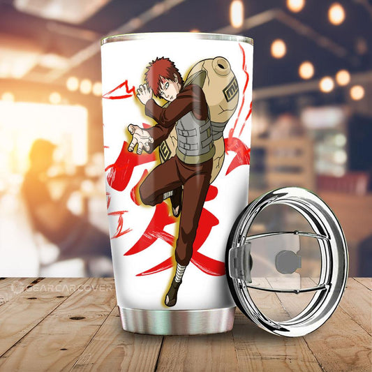 White Gaara Tumbler Cup Custom For Anime Fans - Gearcarcover - 1