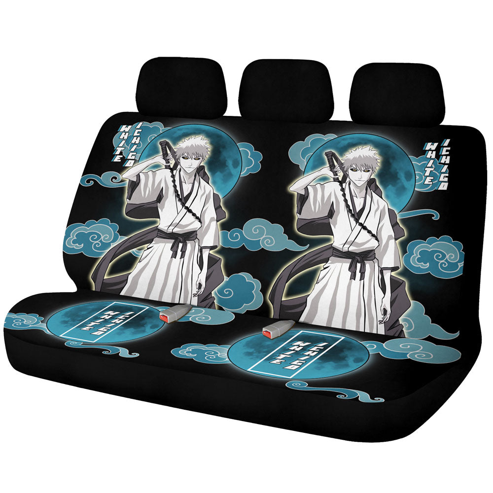 White Ichigo Car Back Seat Covers Custom Bleach Car Accessories - Gearcarcover - 1