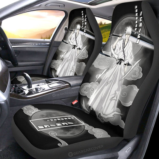 White Ichigo Car Seat Covers Custom Bleach Car Accessories - Gearcarcover - 2