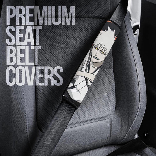 White Ichigo Seat Belt Covers Custom Bleach Car Accessories - Gearcarcover - 2