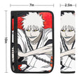 White Ichigo Seat Belt Covers Custom Bleach Car Accessories - Gearcarcover - 1