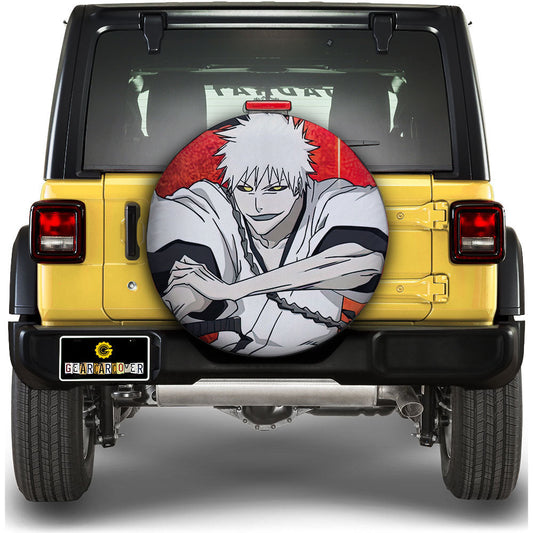 White Ichigo Spare Tire Covers Custom Bleach Car Accessories - Gearcarcover - 1