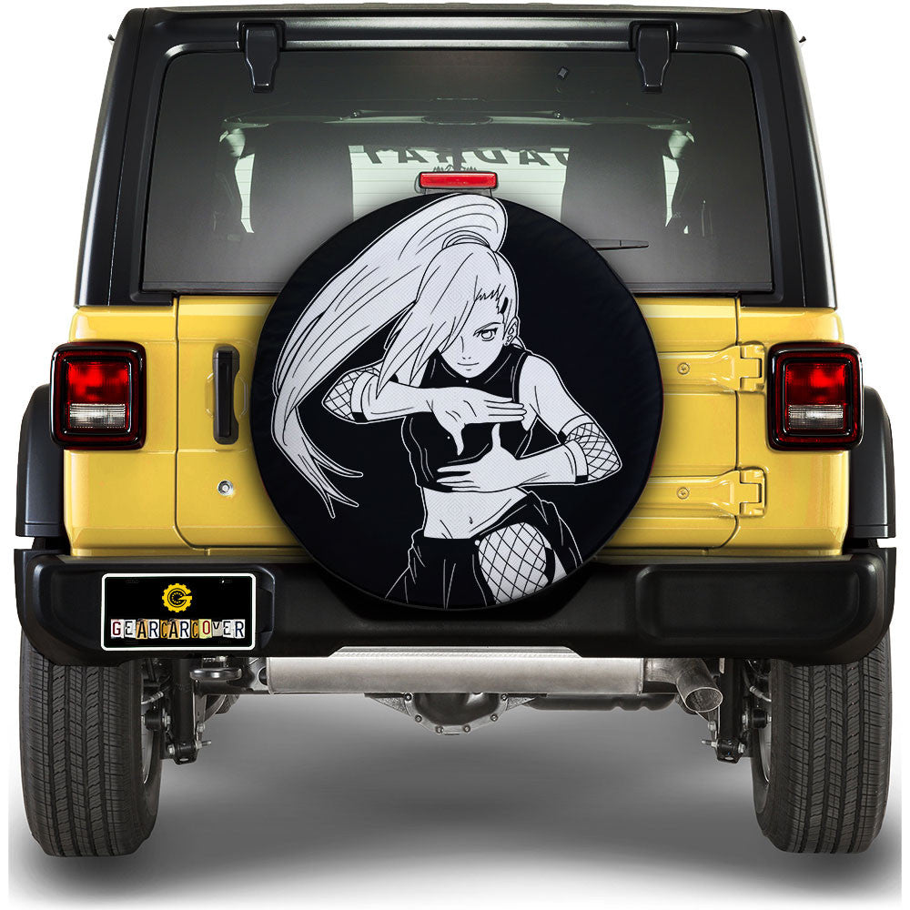 White Ino Spare Tire Cover Custom Anime - Gearcarcover - 1