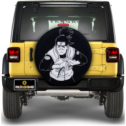 White Iruka Spare Tire Cover Custom Anime - Gearcarcover - 1