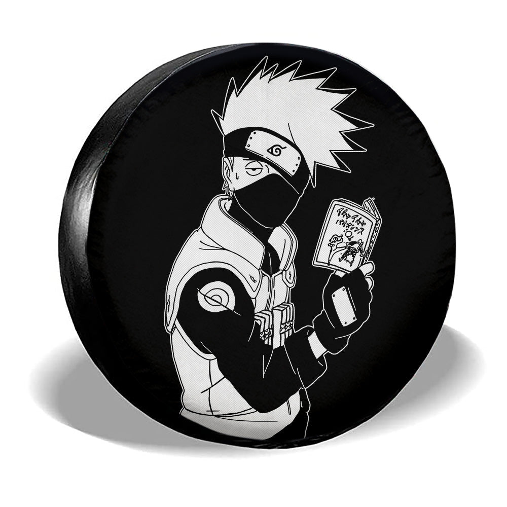 White Kakashi Spare Tire Cover Custom Anime - Gearcarcover - 3