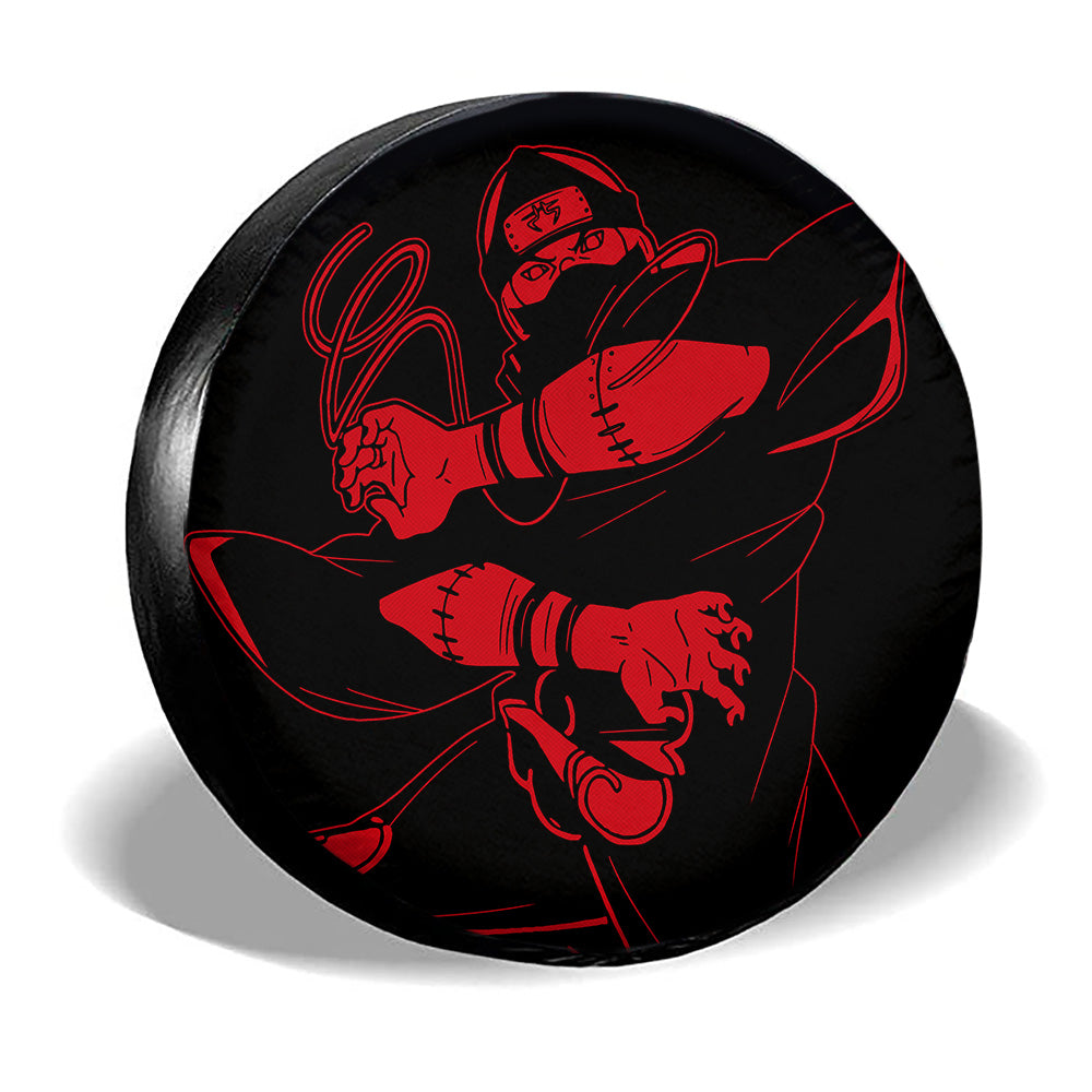 White Kakuzu Spare Tire Cover Custom Anime - Gearcarcover - 3