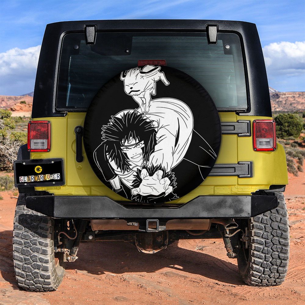 White Kiba Spare Tire Cover Custom Anime - Gearcarcover - 2