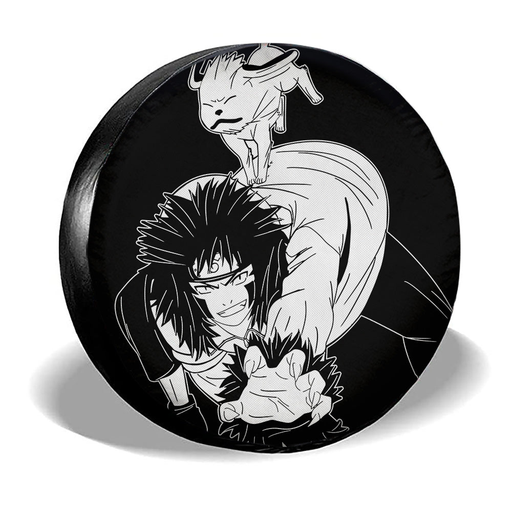 White Kiba Spare Tire Cover Custom Anime - Gearcarcover - 3