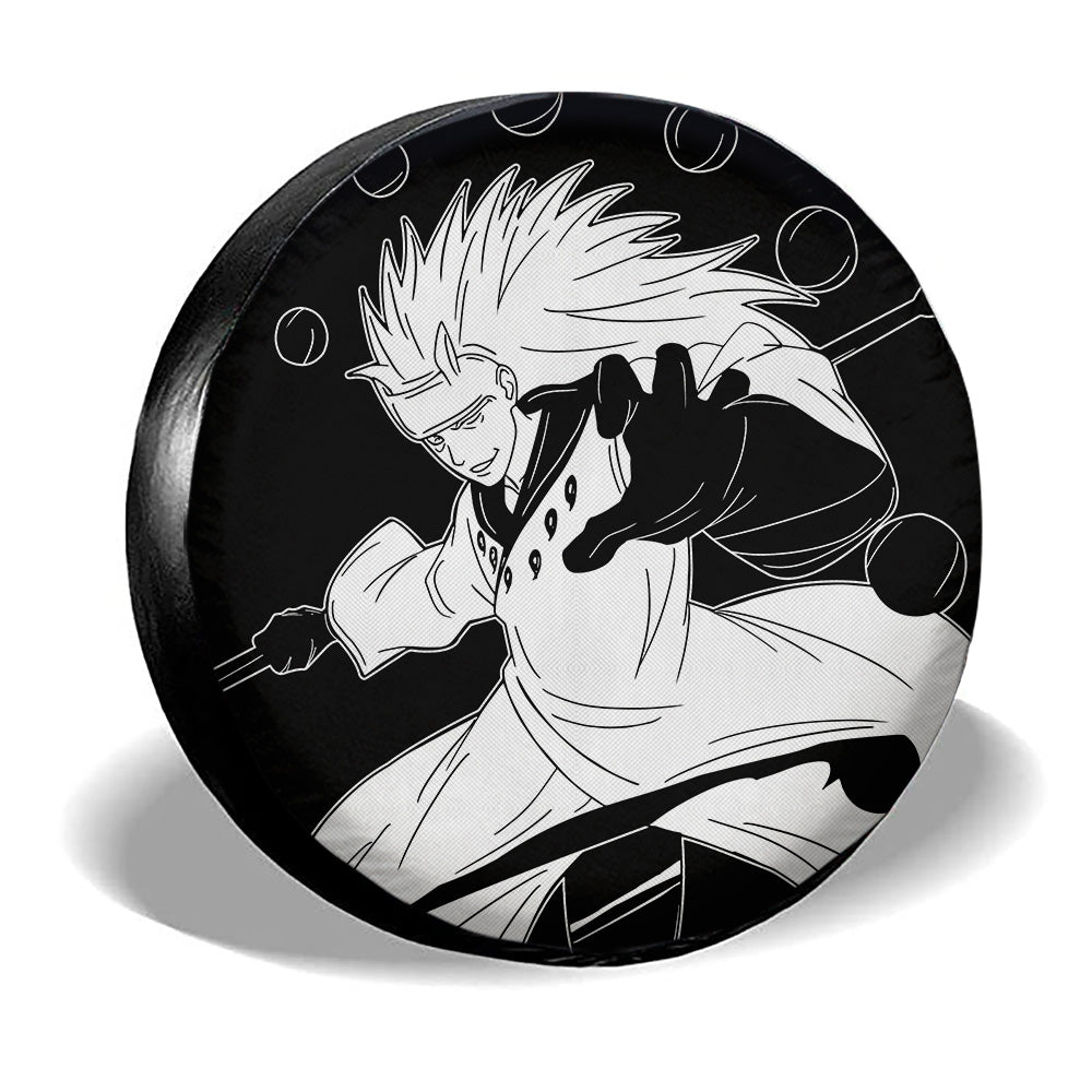 White Madara Spare Tire Cover Custom Anime - Gearcarcover - 3