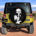 White Minato Spare Tire Cover Custom Anime - Gearcarcover - 2