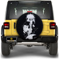 White Minato Spare Tire Cover Custom Anime - Gearcarcover - 1