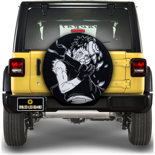 White Obito Spare Tire Cover Custom Anime - Gearcarcover - 1