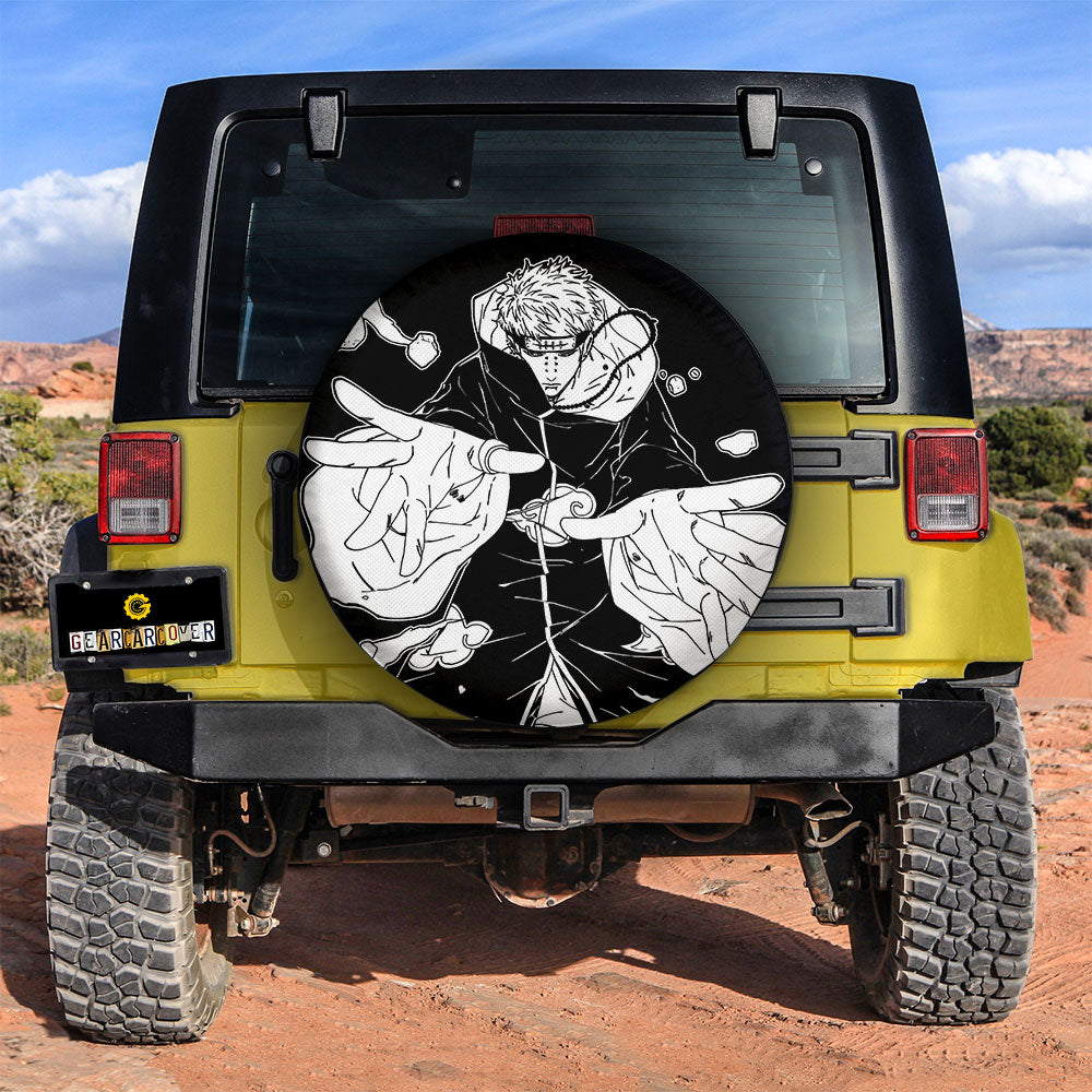 White Pain Spare Tire Cover Custom Anime - Gearcarcover - 2