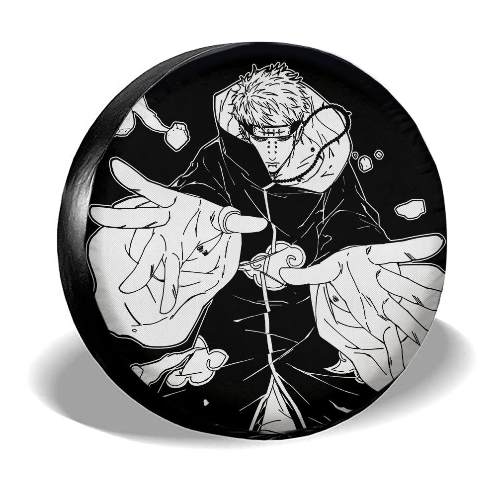 White Pain Spare Tire Cover Custom Anime - Gearcarcover - 3